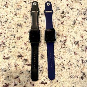 Apple Watch series 3 smart watch with charging cable